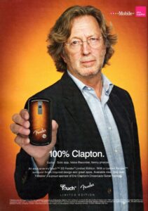 T-Mobile Print Campaign - The TV Commercial Used EC's I've Got A Rock N Roll Hea